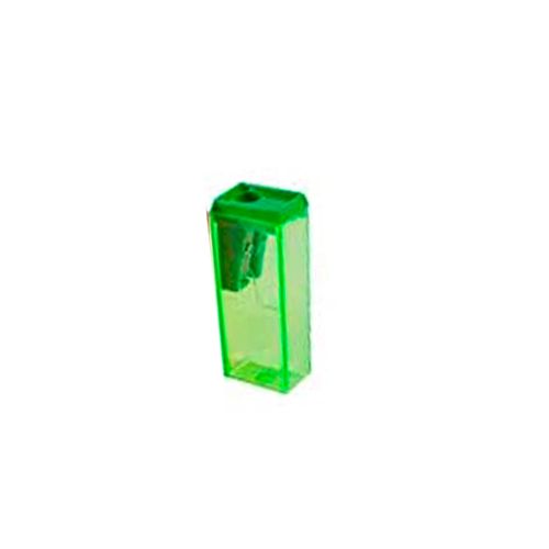 Apontador C/ Deposito Retangular Cores Sortidas - Leo  Leo Verde