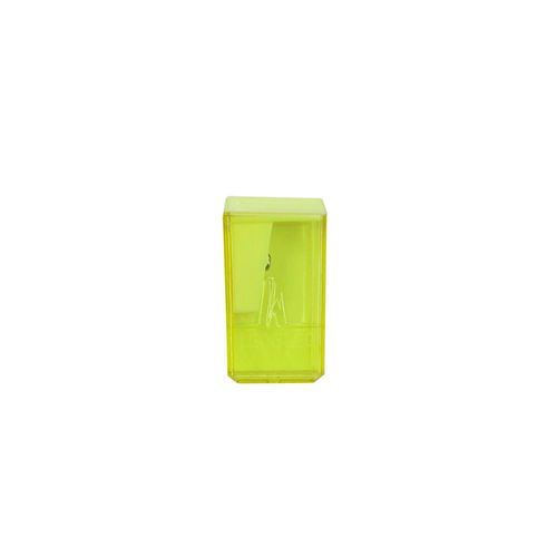 Apontador C/ Deposito Retangular Pastel - Leo  Leo Amarelo