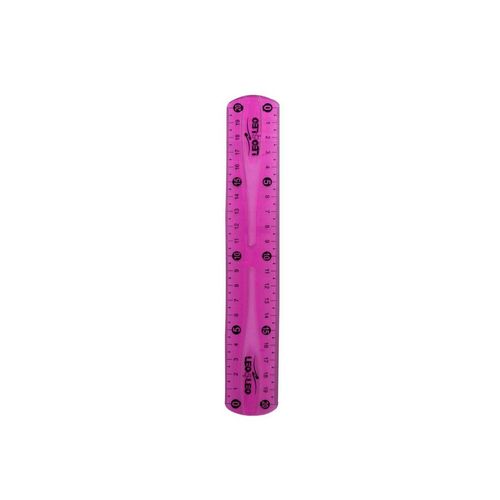 Regua de 20cm Flexivel Sortida - Leo  Leo Rosa