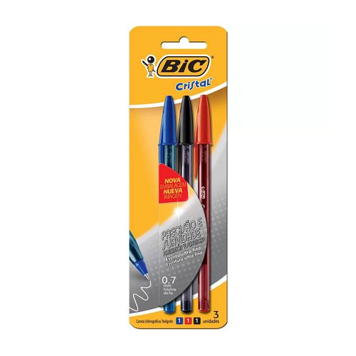 Caneta Esferografica Cristal 07 Precisao e Suavidade Bic Pc03