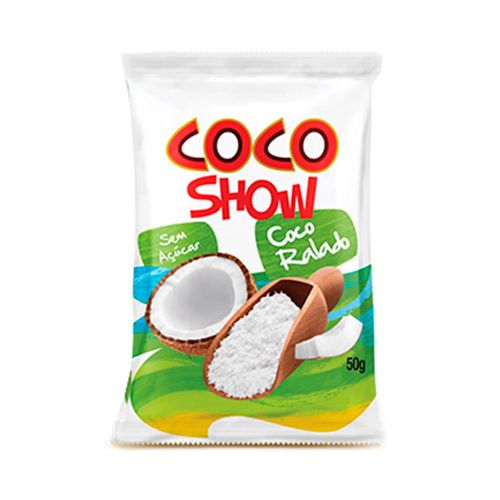 Coco Ralado Fino Umido e Adocicado 50g - Coco Show