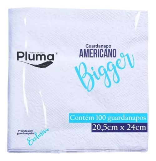 Guardanapo Americano Bigger 20,5x24 Pluma C/100