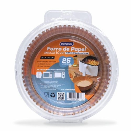 Forro de Papel Desc P/air Fryer Bompack C/25
