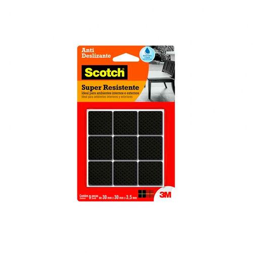 Feltro Antideslizante Quadrado Preto Tamanho G - 3m