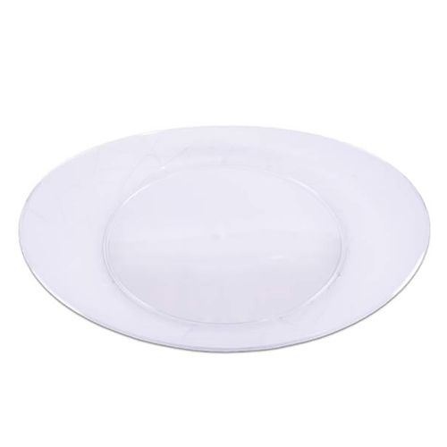 Prato Plastico Oval Grande Branco Prafesta C/ 10 Unidades