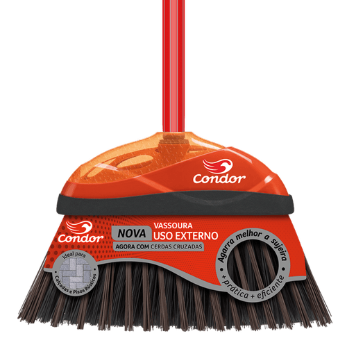 Vassoura Condor V-52 Varre For Com Cabo