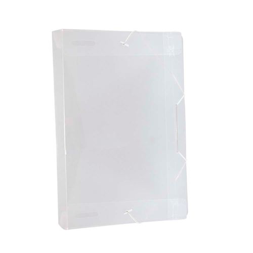 Pasta Aba Com Elastico Economica Lombo Transparente 4 Centimetros Dac