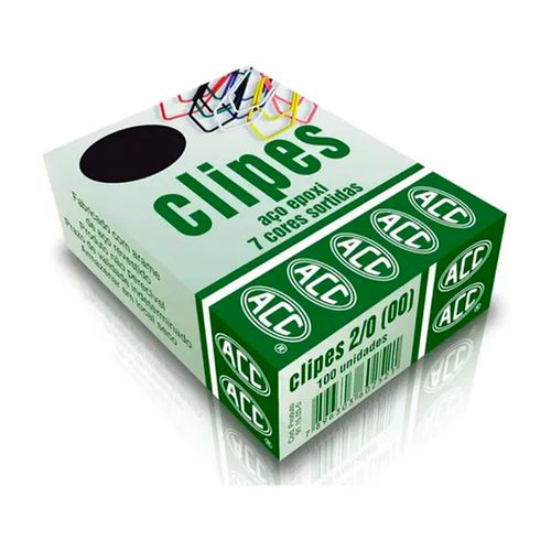 Clipes N2/0 00 Aco Epoxi Sortido C/100 - Acc