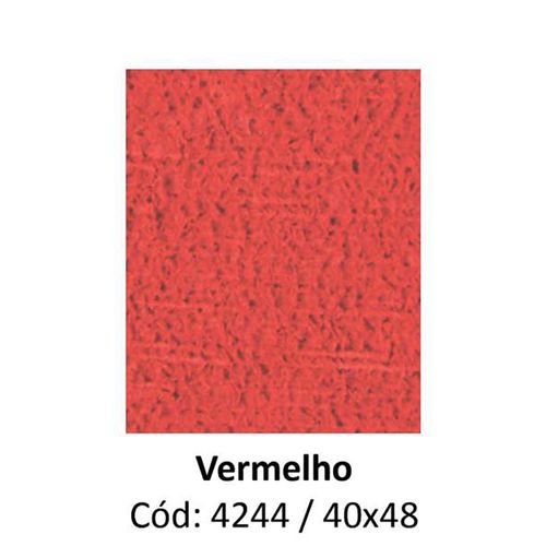 Emborrachado Eva 40x48 Atoalhado Vermelho - Leo  Leo