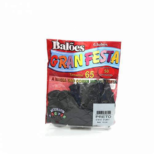 Balao N65 Gran Festa Preto Pc50