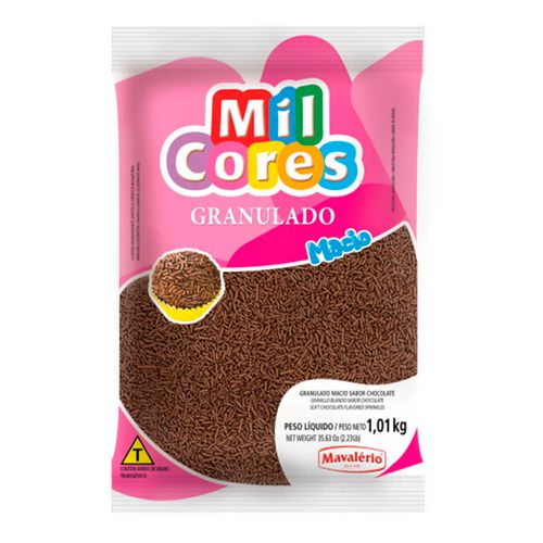 Granulado Macio Chocolate Mil Cores 1,01kg - Mavalerio