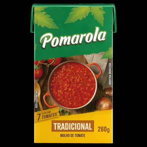 Molho de Tomate Tradicional Pomarola 260g