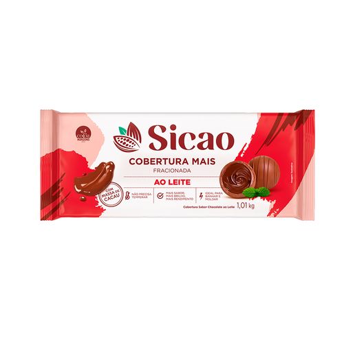 Cobertura Chocolate Ao Leite Sicao Mais 1,01kg