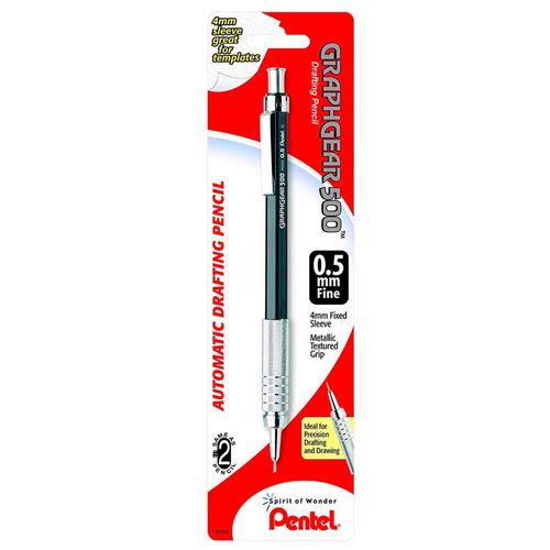 Lapiseira Graphgear 0,5mm Pg525 Preta Blister   Pentel