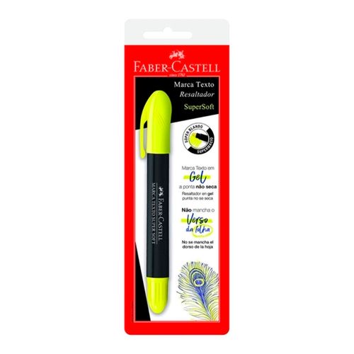 Marca Texto Gel Amarelo Super Soft Blister Faber Castel