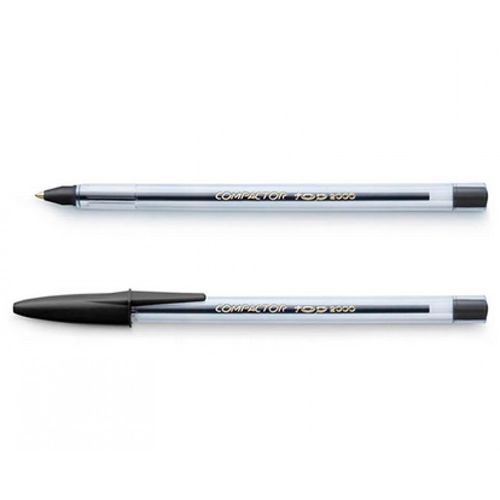 Caneta Esfeesferografica Top 2000 Preta Blister C/ 2 Compactor
