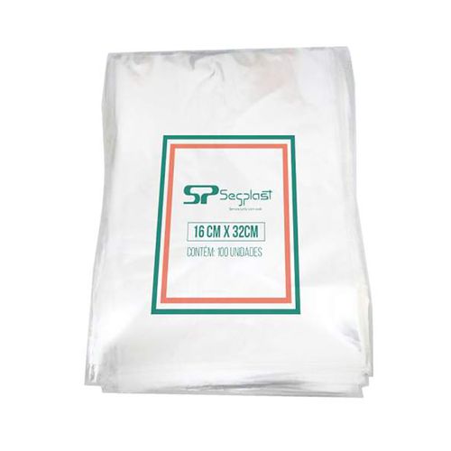 Saco Plastico Alta Densidade Tamanho 16x32 N1 Segplast C/100 Unidades