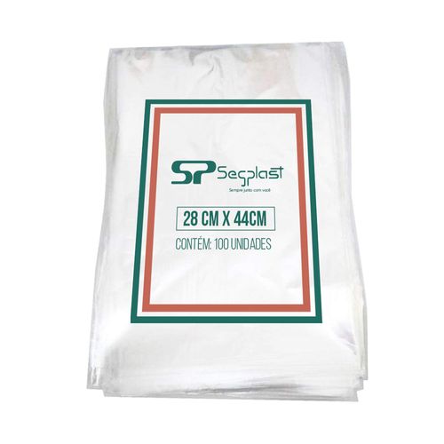 Saco Plastico Alta Densidade Tamanho 28x44 N5 Segplast C/100 Unidades