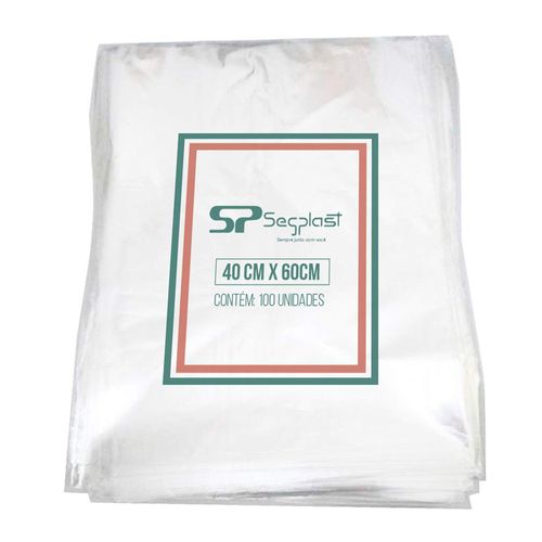 Saco Plastico Alta Densidade Tamanho 40x60 N10 Segplast C/100 Unidades