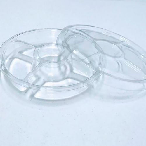 Petisqueira Roleta G-540 Bandeja Com Divisorias Cristal Galvanotek