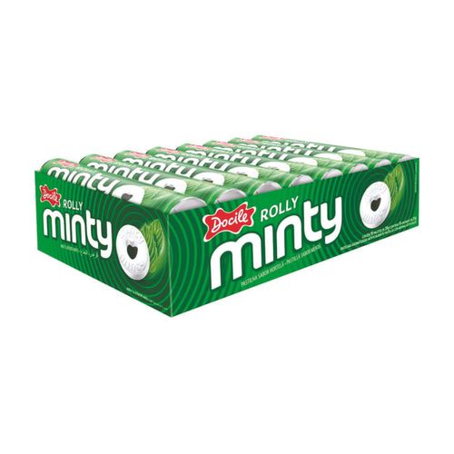 Pastilha Rolly Minty Tubo Hortela Docile 29g 12un