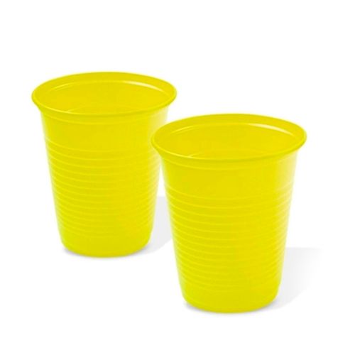 Copo Plastico 200ml Biodegradavel Trik Amarelo C/50 Un