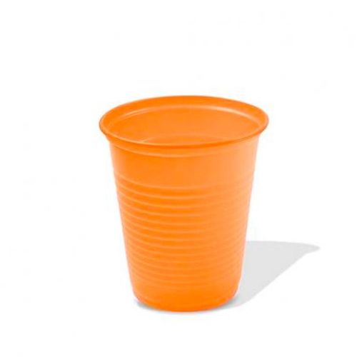 Copo Plastico 200ml Biodegradavel Trik Laranja C/50