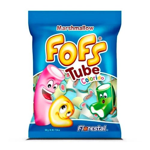Marshmallows Fofs Tube Colorido 220g - Forestal