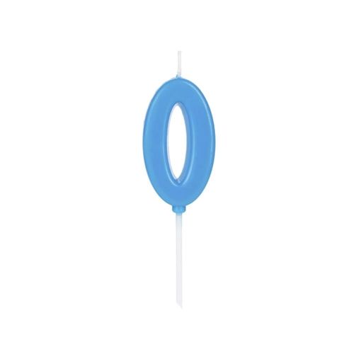 Vela Aniversario Pick Azul N0 Silver