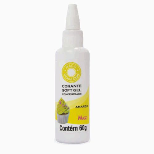 Corante Softgel Amarelo Mago 60g