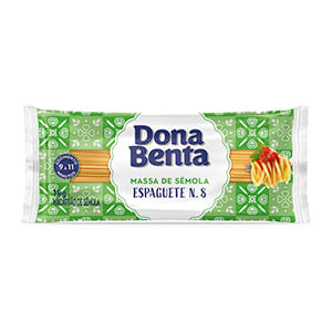 Macarrao Espaguete N8 Semola Dona Benta 500g