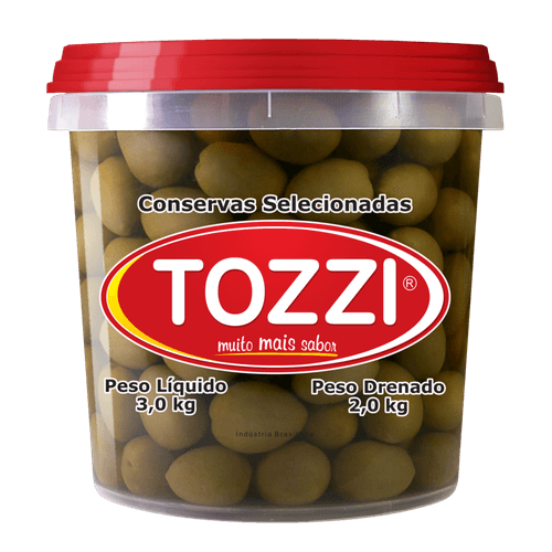 Azeitona Verde Com Caroco Miuda Tozzi 2,0 Kg