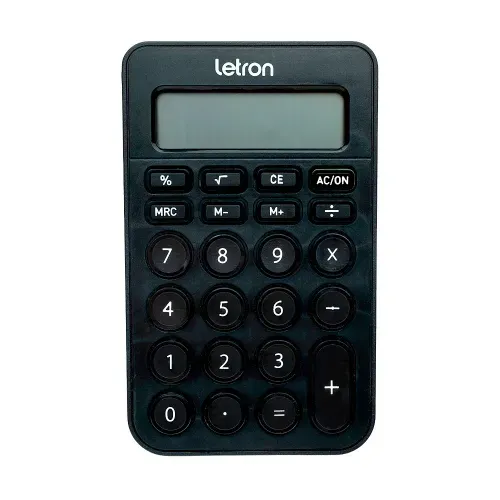 Calculadora Peq 8 Dig Preta Botao Red Letron