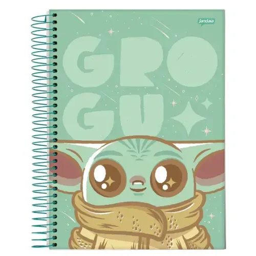 Caderno Universitario 10 Materias Capa Dura Grogu Fundo Vd 160fls Jandaia