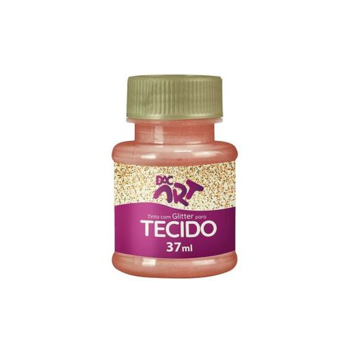 Tinta P/ Tecido Glitter 37ml Cobre Dac