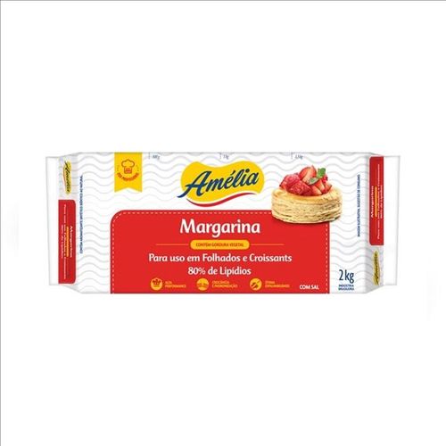 Margarina Folhada de 2kg Amelia