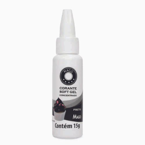 Corante Softgel Preto Mago 15g