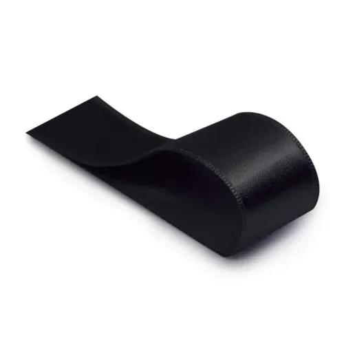 Fita Cetim 10,5mm Preto Cromus 10m