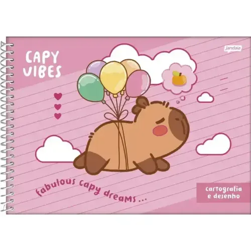 Cad Uni Cd Cart Capyvibes 80fls Jandaia