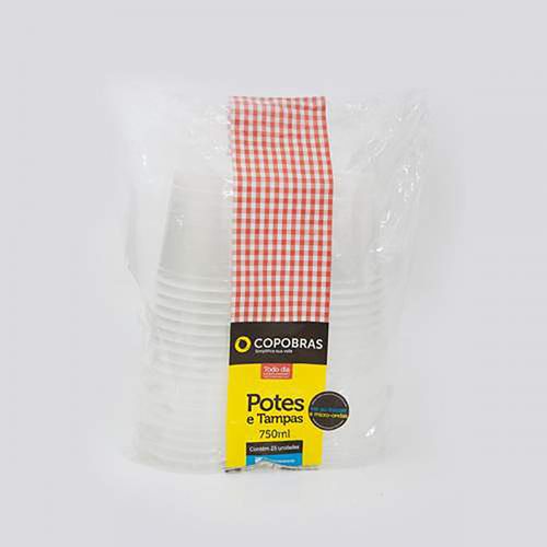Pote/tpa 750ml Pacote Com 25 Un - Copobras