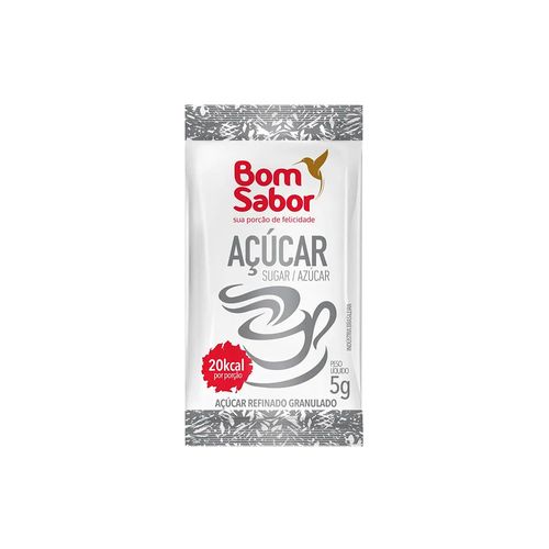 Acucar Refinado Sache 5g Bom Sabor C/336
