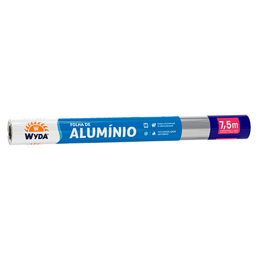 Papel Aluminio 45cm Wyda 7,5mts