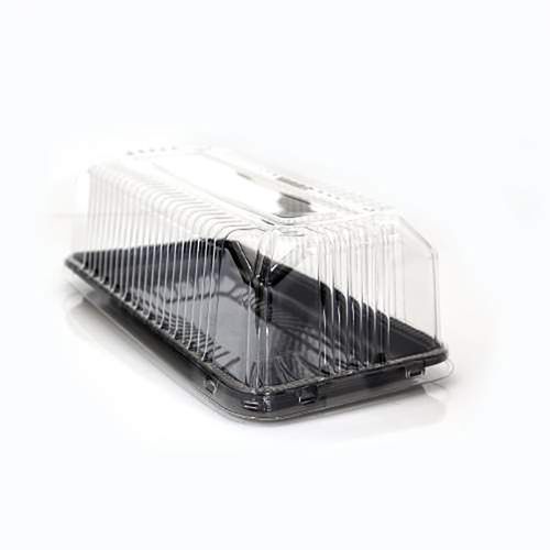 Porta Alimentos G-65mm Para Torta Retangular Pequena 2kg Preta - Galvanotek