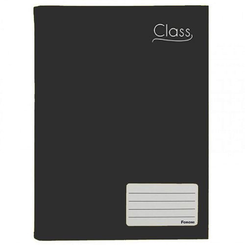 Caderno Brochurao Class Preto 96 Folhas - Foroni