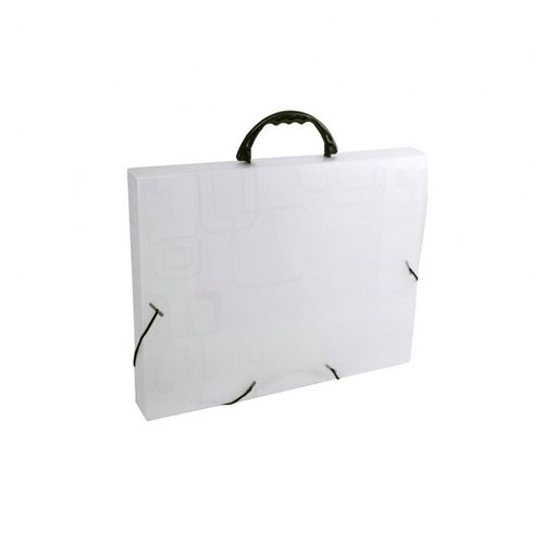 Maleta Plastica Oficio 40mm Cristal Dello Fine 2152h