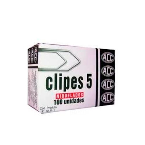 Clipes N5 Niquelado C/100 Unidades -acc