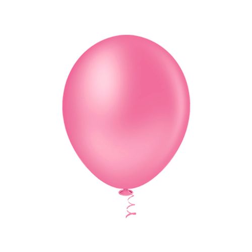 Balao N09 Liso Rosa Forte Pacote 50 - Pic Pic