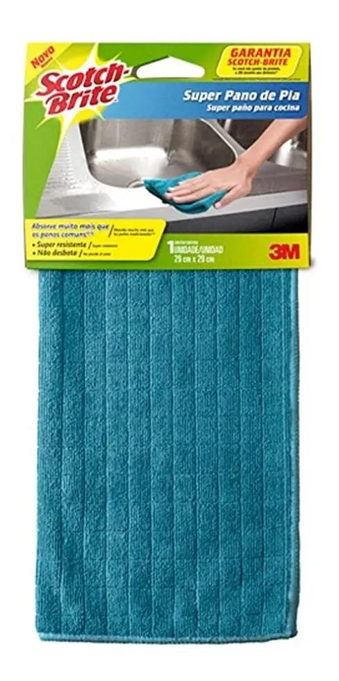 Super Pano Microfibra 29cmx29cm Scoth Brite 3m
