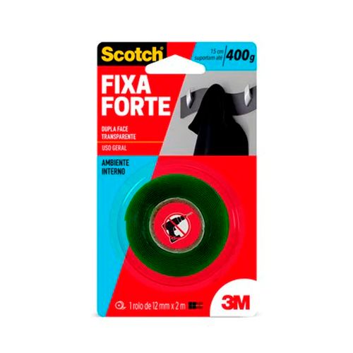 Fita Fixa Forte 12mmx2m - 3m