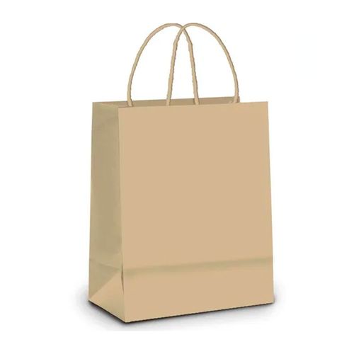 Sacola Papel M 26x19,5x9,5cm Kraft Pardo - Cromus -pacote 10 Unidades